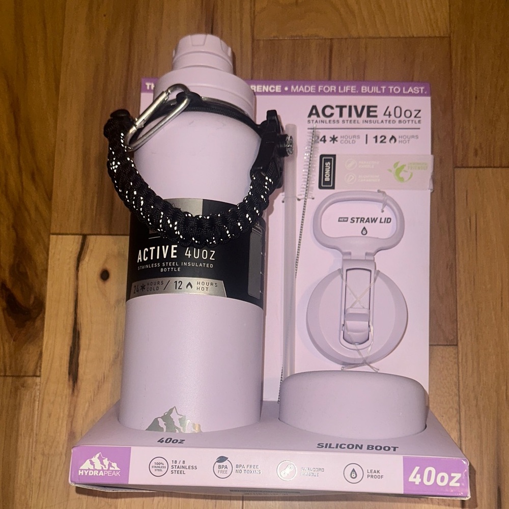 Hydrapeak Active 40oz Insulated Bottle - Purple